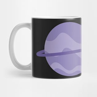 Purple stripey planet Mug